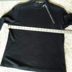 Designers Originals Luxelon Rhinestone Sweater, XL